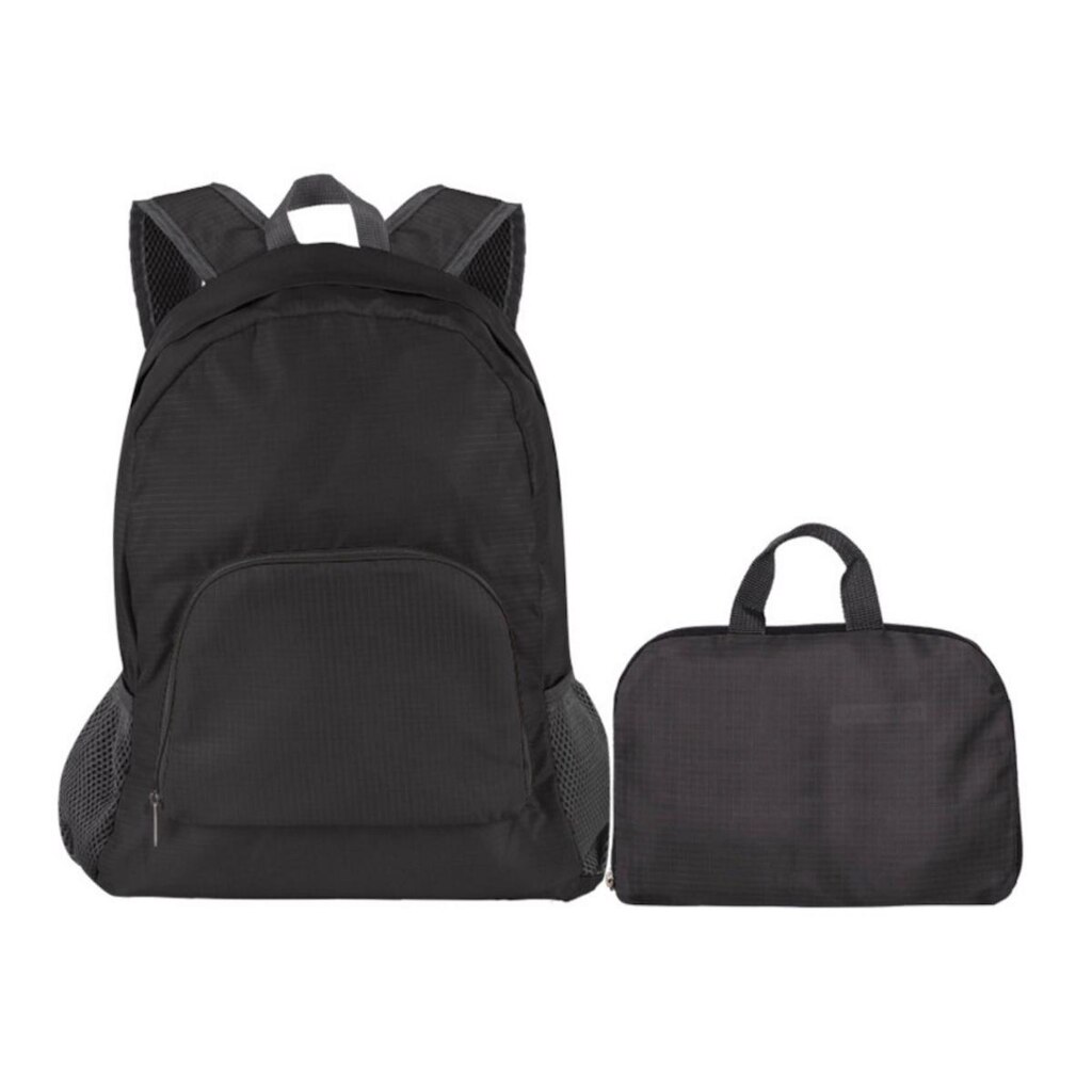 Mochila Compacta Dobrável de Poliéster Resistente à Água