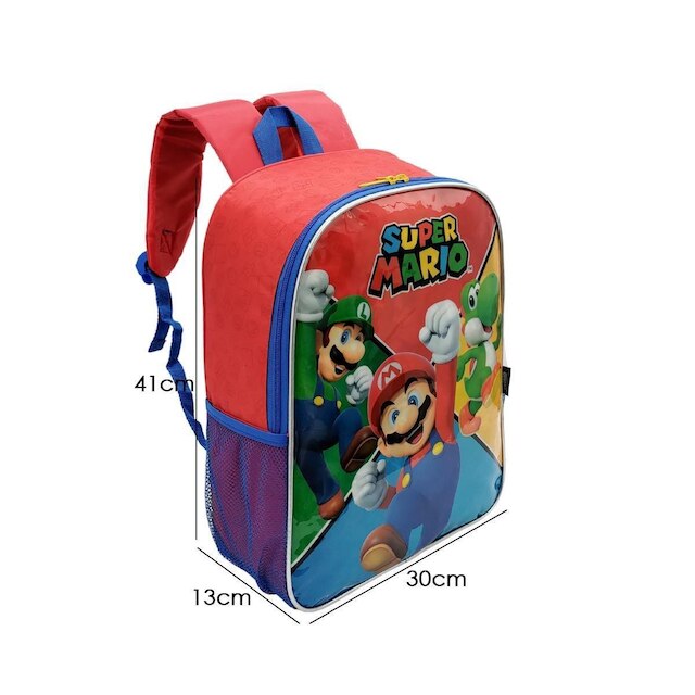 MOCHILA COSTAS ESCOLAR INFANTIL SUPER MARIO - LUXCEL