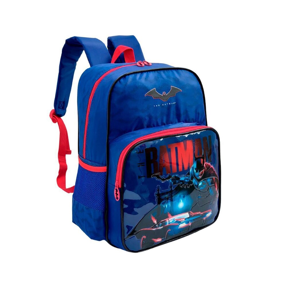 MOCHILA COSTAS ESCOLAR INFANTIL THE BATMAN DC - LUXCEL