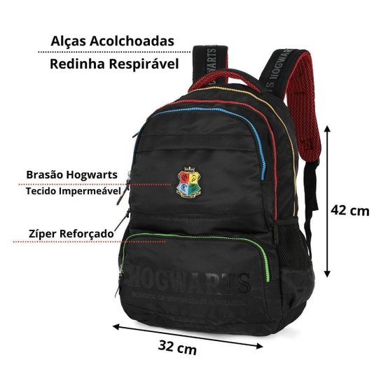 Mochila Costas Escolar Notebook Harry Potter Escolar Juvenil