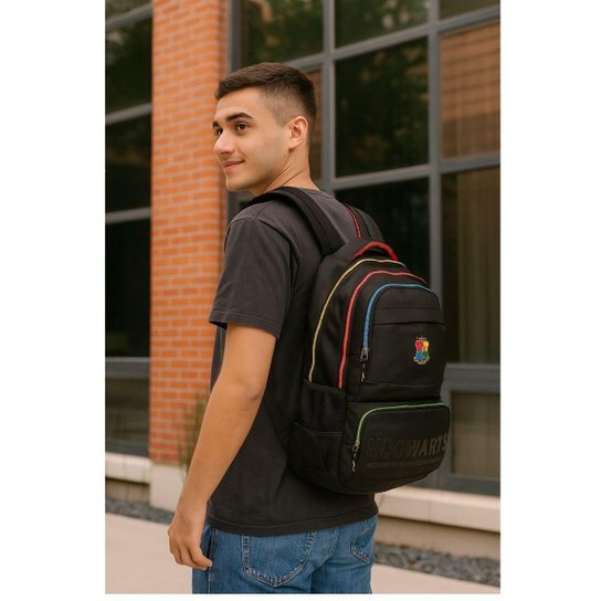 Mochila Costas Escolar Notebook Harry Potter Escolar Juvenil