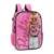 Mochila Costas Infantil Escolar Menina Feminina Barbie Fashion London Rosa Luxcel - Rosa