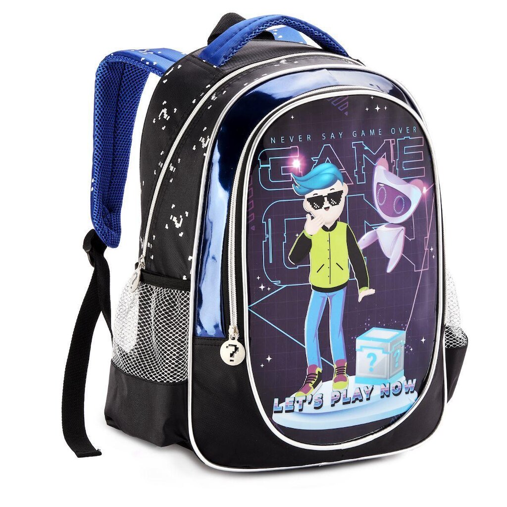 Mochila Costas Infantil Escolar Menino Masculina Gamer Play Video Game Denlex