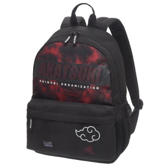 Mochila Costas Menino Escolar Infantil Naruto Shippuden Akatsuki