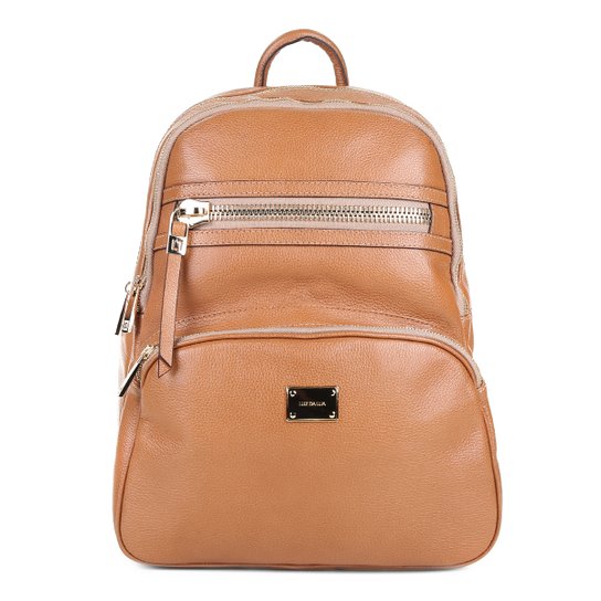 Mochila Couro Luz da Lua New Ridge Feminina - Caramelo
