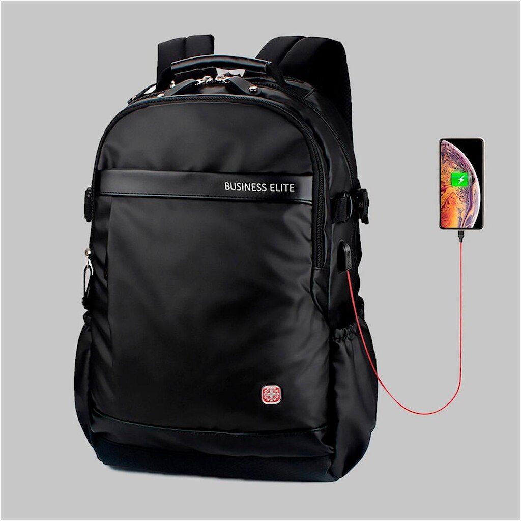 Mochila CrossWave Executiva Notebook USB Masculina Escolar