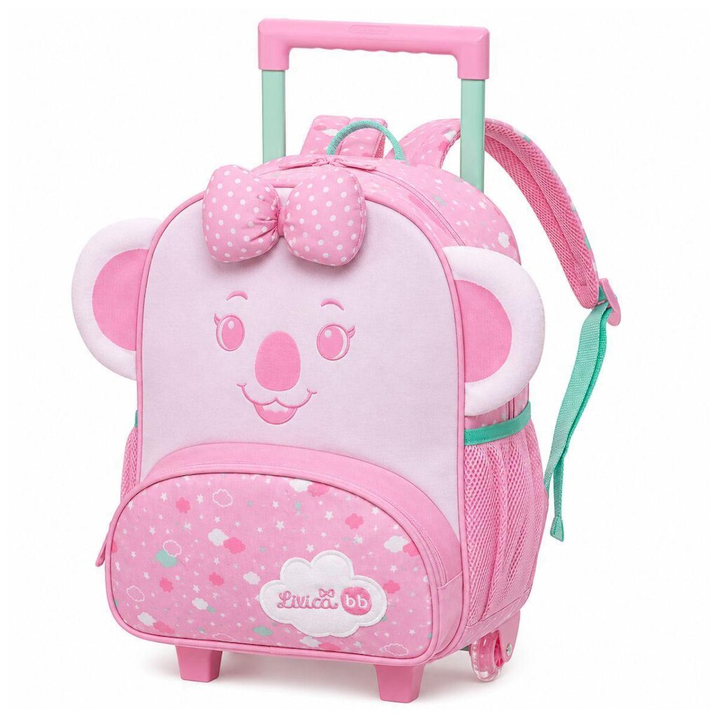 Mochila de Carrinho Com Alças Lilica Ripilica Rosa