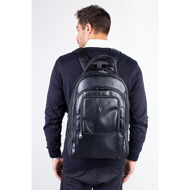 Mochila de carrinho em couro italiano Heitor
