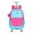 MOCHILA DE CARRINHO ESCOLAR UP4YOU PINK RODINHAS 360 LUXCEL - Azul Turquesa