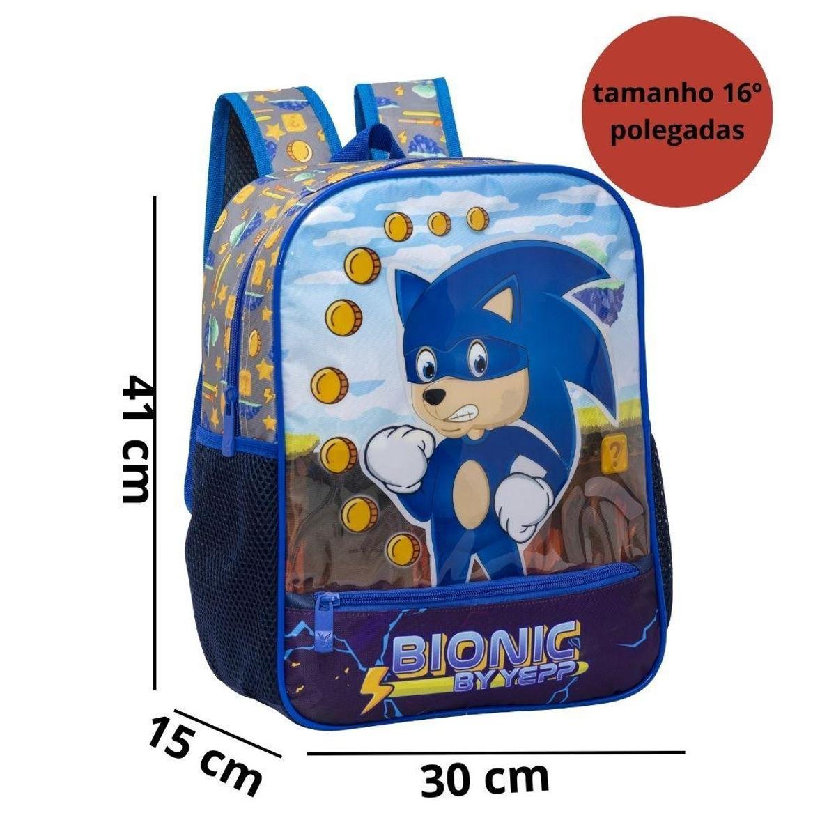 Mochila De Costas Escolar Infantil 16 Bionic Sonico Yepp Zattini