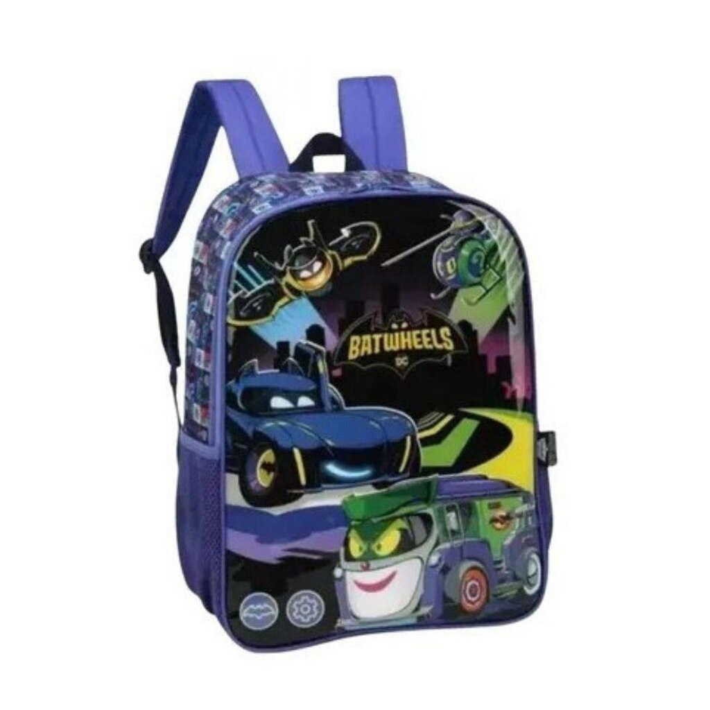 Mochila de Costas Escolar Infantil Batman Batwheels