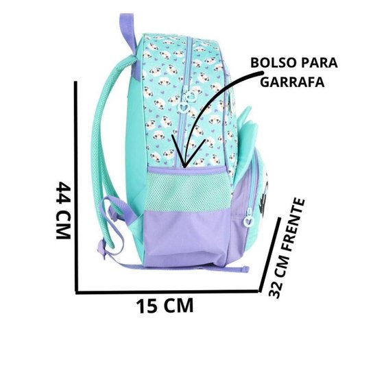 Mochila De Costas Infantil Criança Escolar Feminina Coala e Coruja