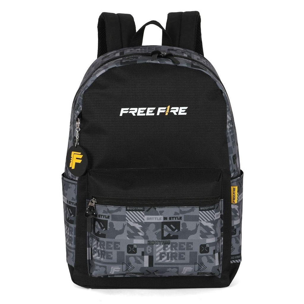 Mochila de Costas Juvenil Estampada Free Fire FF - Luxcel