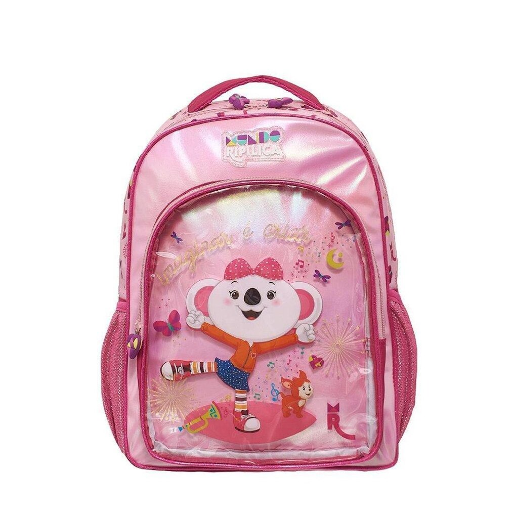 Mochila de Costas Lilica Ripilica MundoRipilica Brincar Rosa