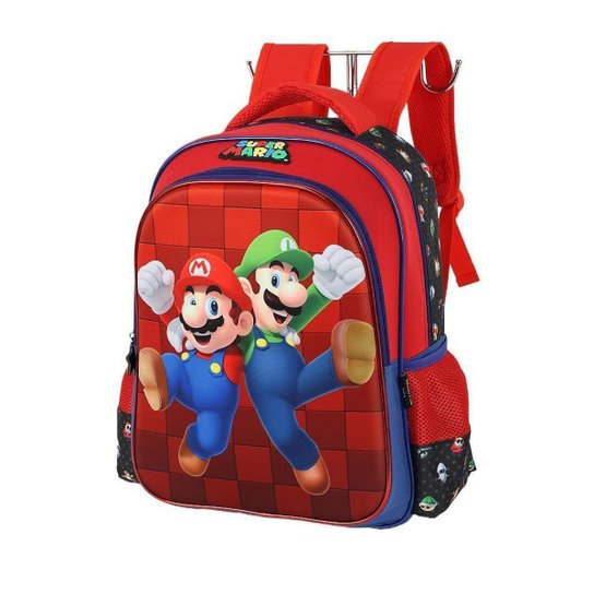 Mochila de Costas Luxcel Super Mario Preto