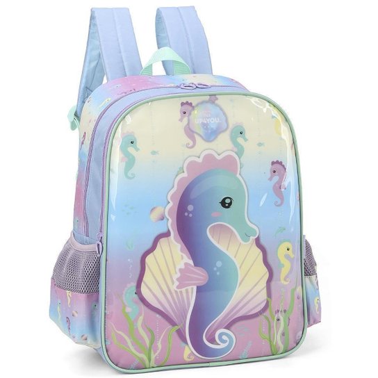 Mochila de Costas Luxcel Up4You Cavalo Marinho Verde