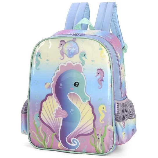 Mochila de Costas Luxcel Up4You Cavalo Marinho Verde