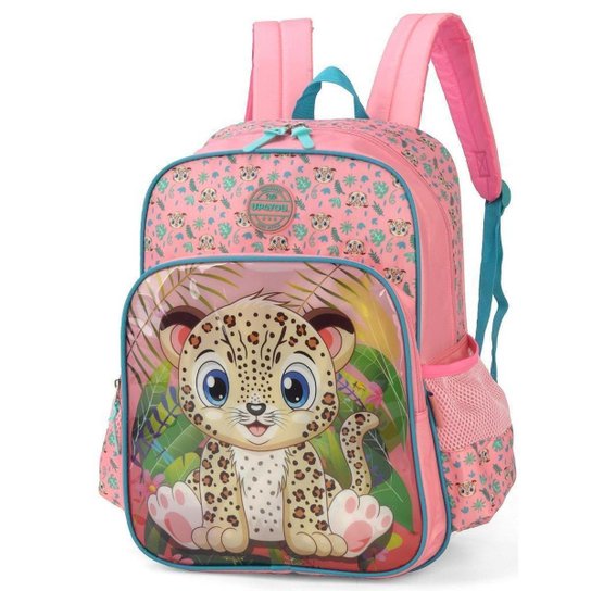 Mochila de Costas Luxcel Up4You Onça Salmão