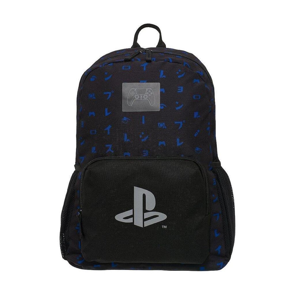 Mochila de Costas Pacific Playstation Hardware Preto e Azul