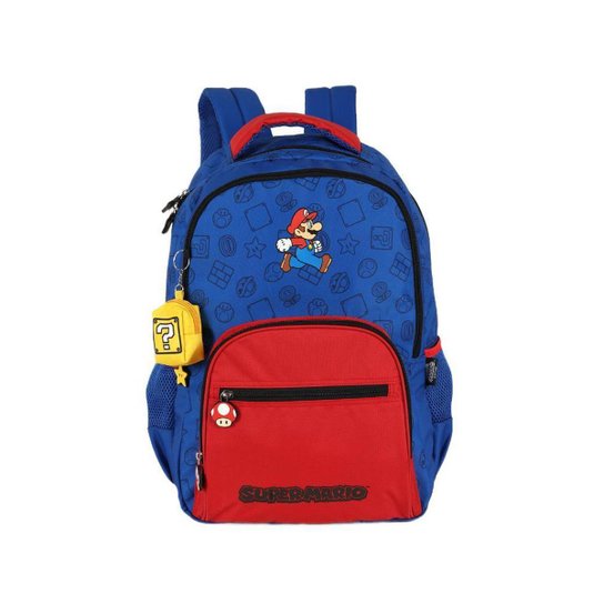 Mochila de Costas Super Mario Bros Com Porta Moedas Up4you