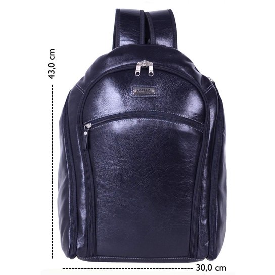 Mochila de Couro Artlux - Preto