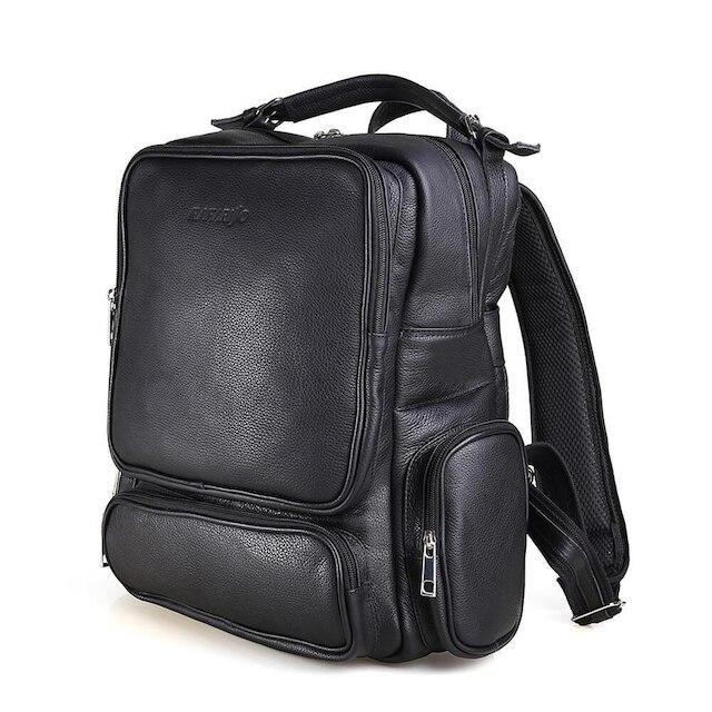 Mochila de Couro Executiva Masculino Impermeável Rafarillo