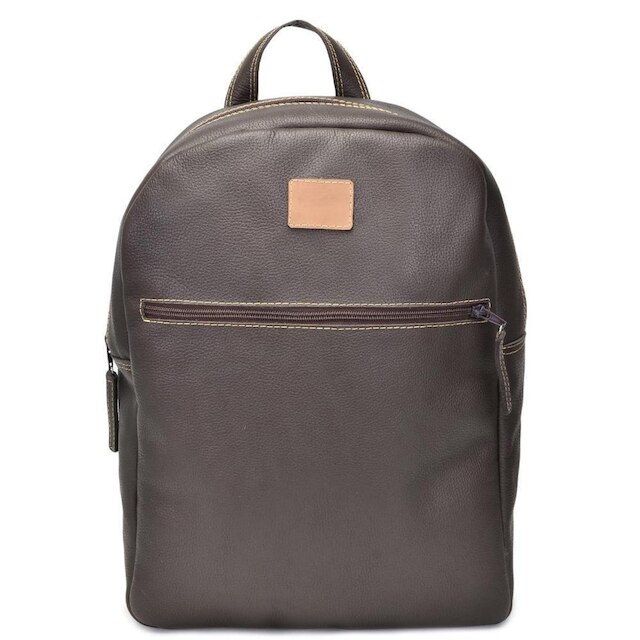Mochila de Couro Reforçada Cla-Cle
