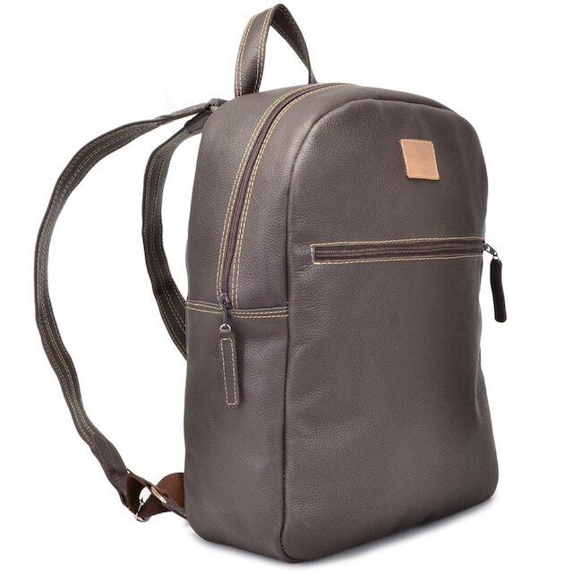 Mochila de Couro Reforçada Cla-Cle