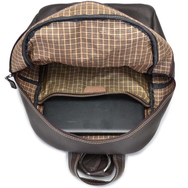 Mochila de Couro Reforçada Cla-Cle