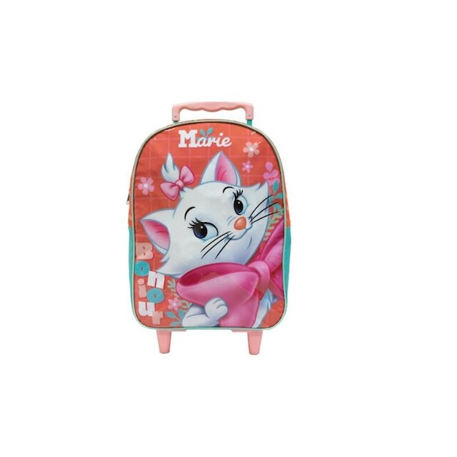 Mochila de Rodas Escolar G Gata Marie Original Disney