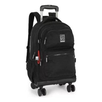 MOCHILA DE RODAS GIRO 360 ALÇA COSTAS NOTEBOOK UP4YOU PRETA