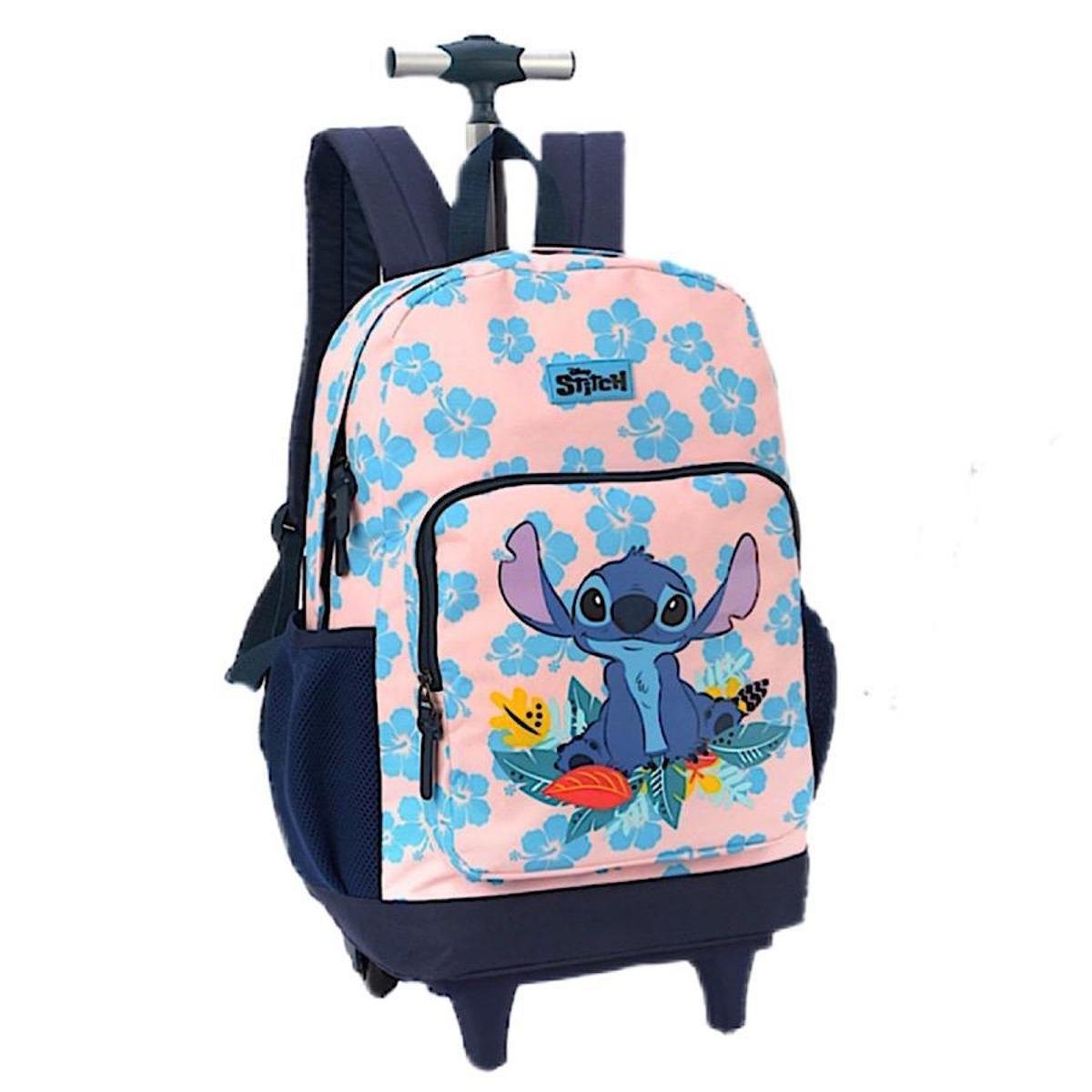 Mochila de Rodinha Luxcel Stitch 51645 - Infantil - Rosa Menor preço em Mochila de Rodinha Luxcel Stitch 51645 - Infantil - Rosa