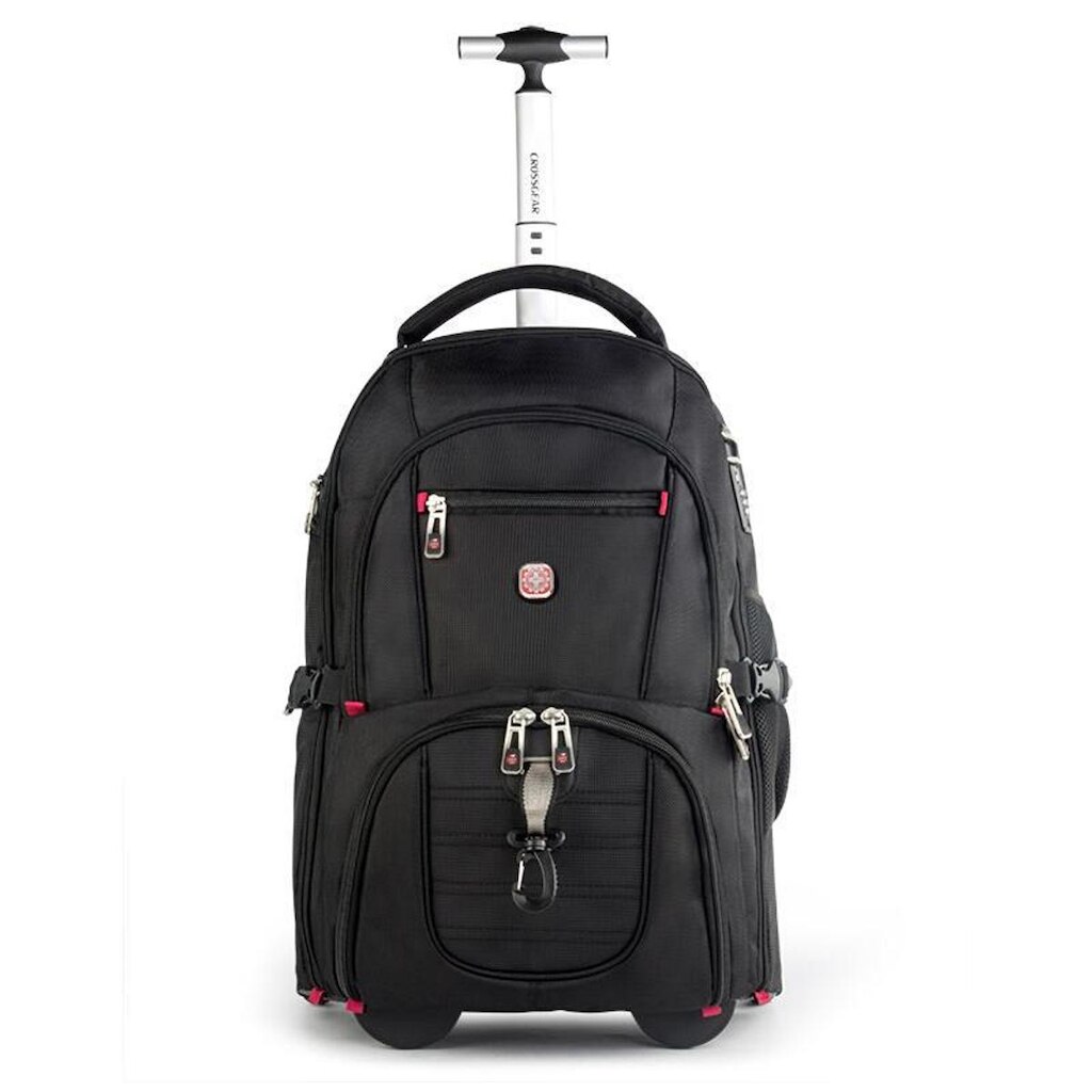 Mochila de Rodinhas CrossGear Executiva Grande Espaçosa Masculina