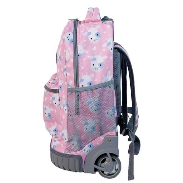 MOCHILA DE RODINHAS ESCOLAR INFANTIL COM ESTAMPAS