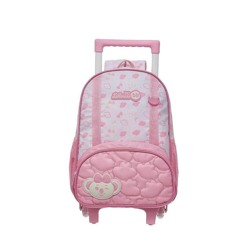 Mochila de Rodinhas Lilica Ripilica Com Alça Glow Rosa