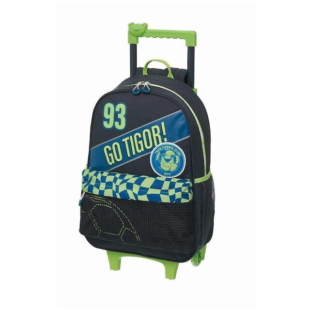 Mochila de Rodinhas Pacific Tigor T Tigre Com Alças FC Verde