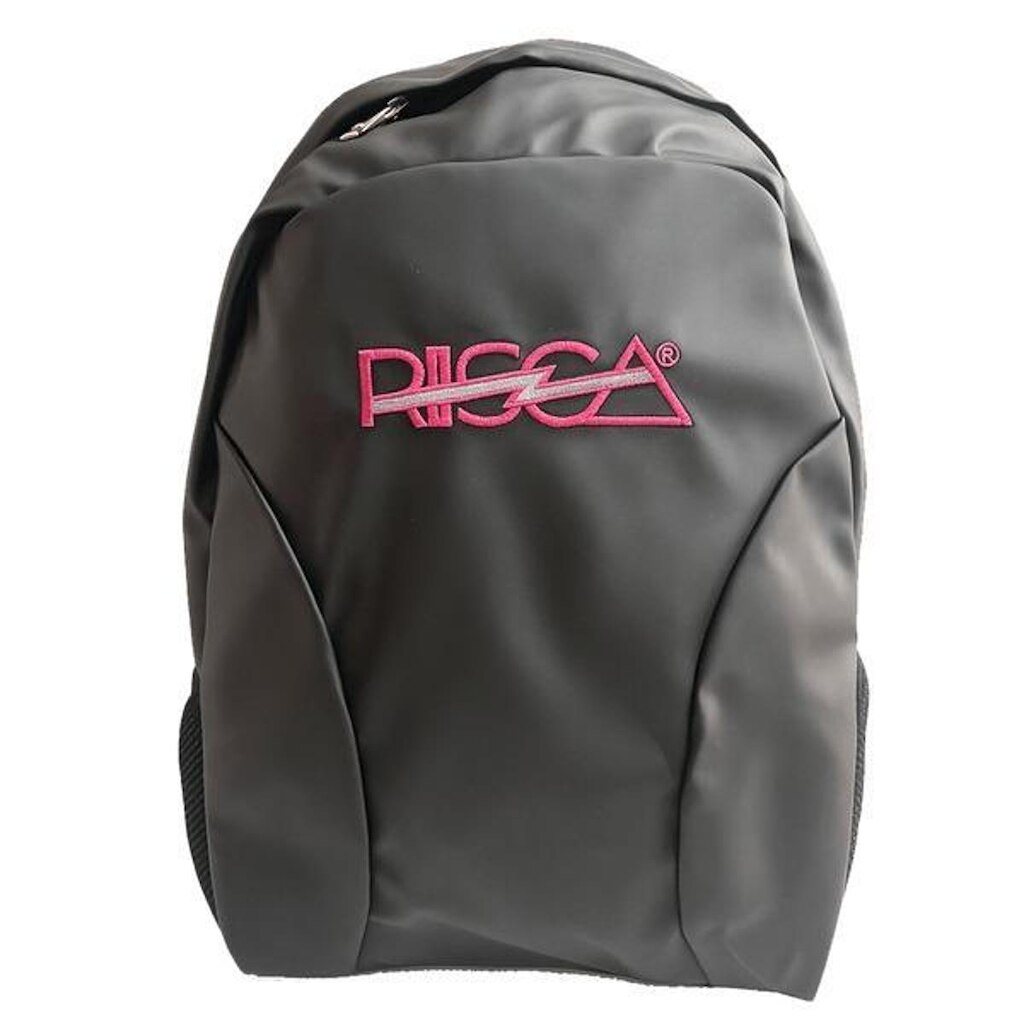 MOCHILA EMBORRACHADA RISCA PRETO/PINK PV25 9076