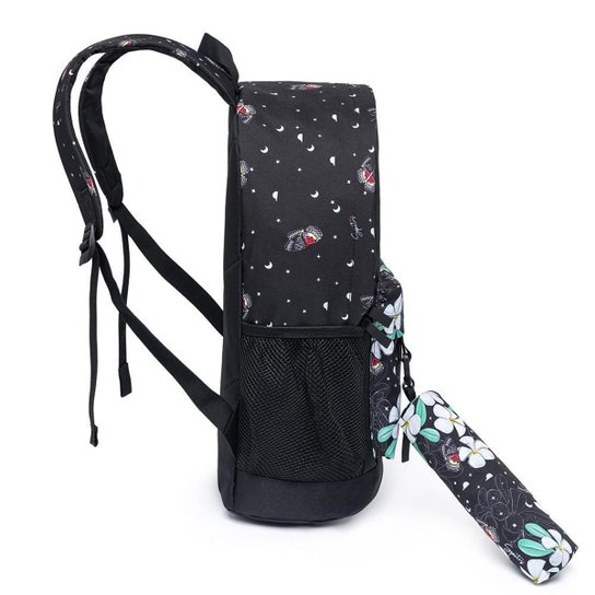 Mochila Escolar Feminina Spector Com Estojo Espaçosa Original 19 Litros