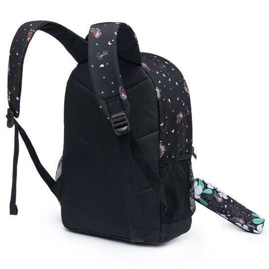 Mochila Escolar Feminina Spector Com Estojo Espaçosa Original 19 Litros