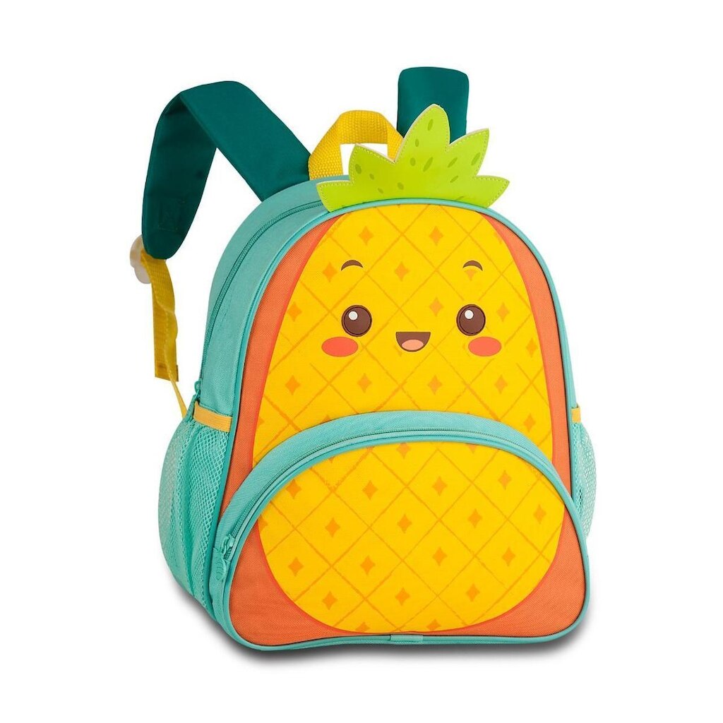 MOCHILA ESCOLAR INFANTIL FEMININA FRUTINHA MORANGO E ABACAXI