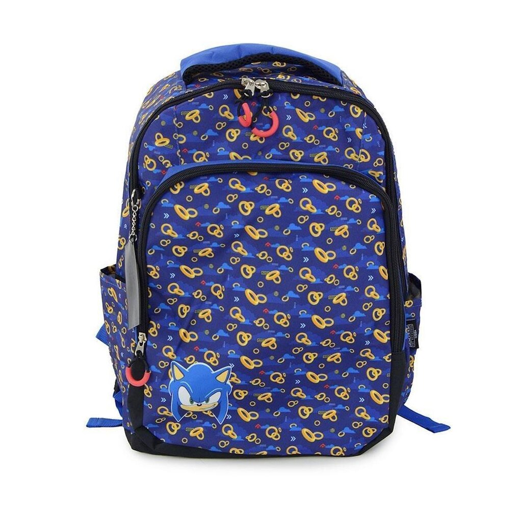 Mochila Escolar Infantil Luxcel Sonic Azul - 7014