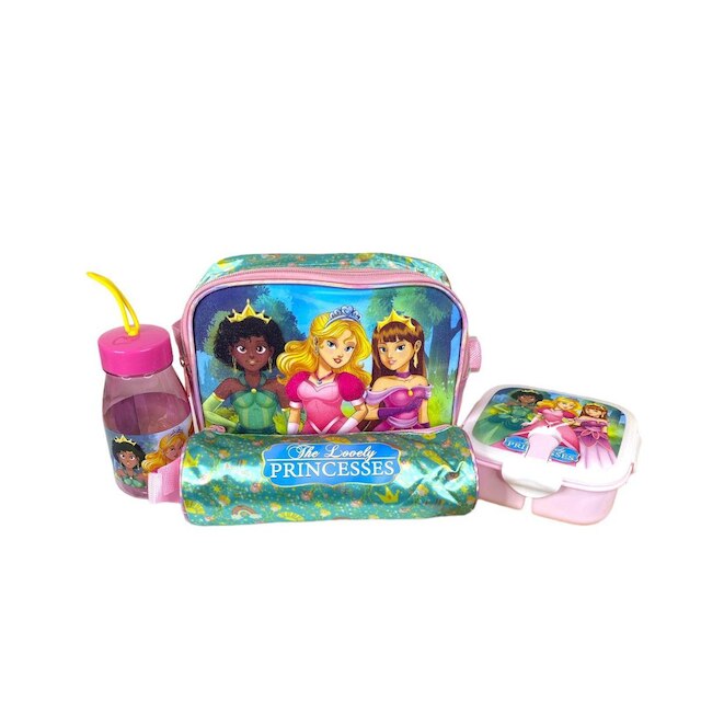 Mochila Escolar Infantil + Super Kit Princesas Winth BPD33066