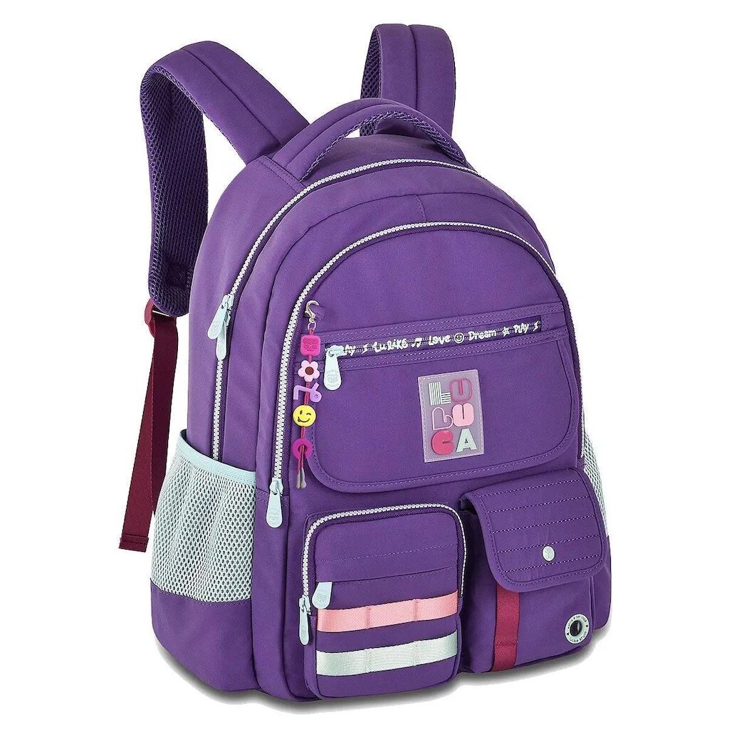 Mochila Escolar Juvenil Feminina De Costas Luluca Original