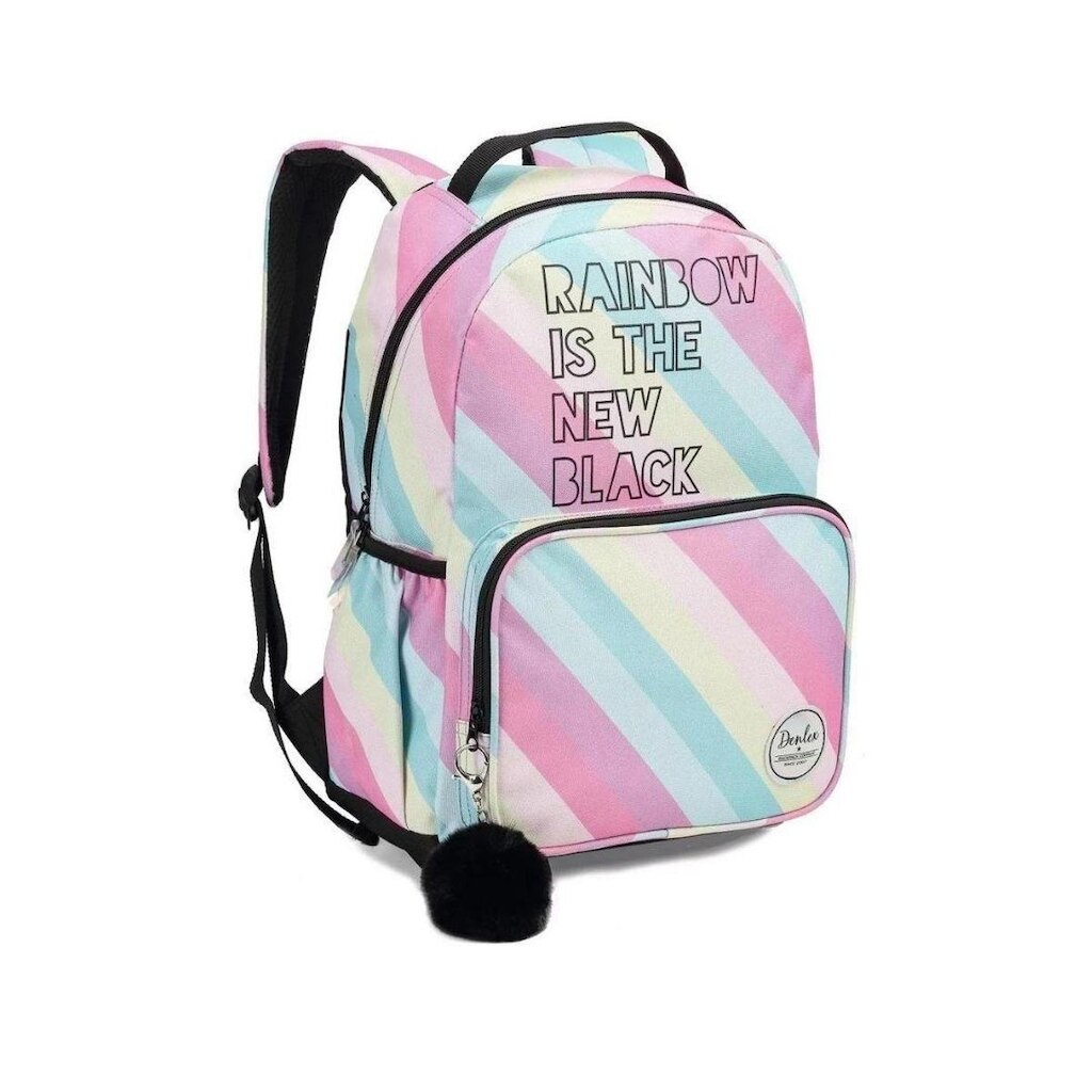 Mochila Escolar Passeio Infantil Juvenil Feminina Rainbow