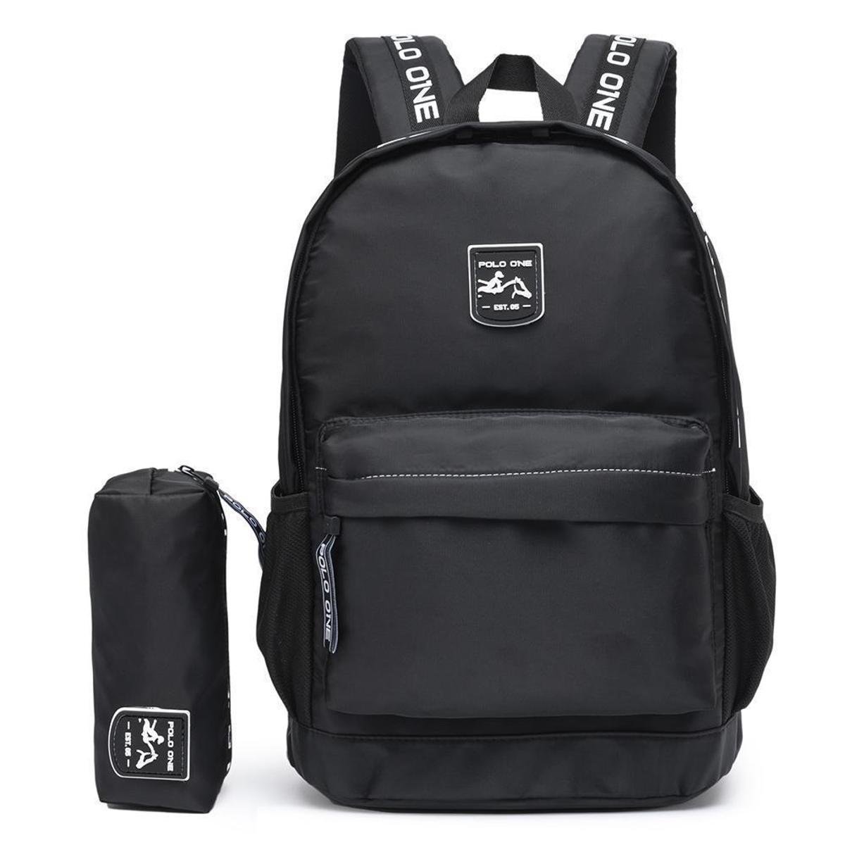Mochila Escolar Polo One Impermeável Reforçada Trabalho - Preto Menor preço em Mochila Escolar Polo One Impermeável Reforçada Trabalho - Preto