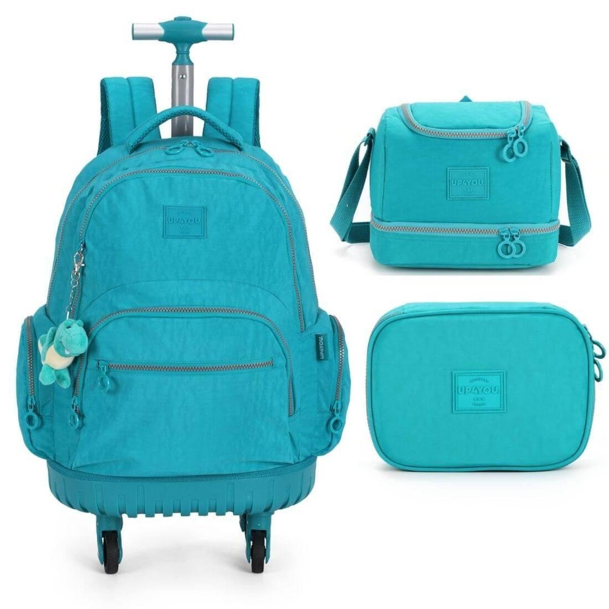 Mochila Escolar Rodinhas 360 Graus Up4you Com Lancheira e Estojo 100 Pens Menor preço em Mochila Escolar Rodinhas 360 Graus Up4you Com Lancheira e Estojo 100 Pens