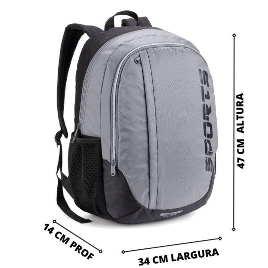 Mochila Esportiva Escolar Casual Básica Costas Resistente