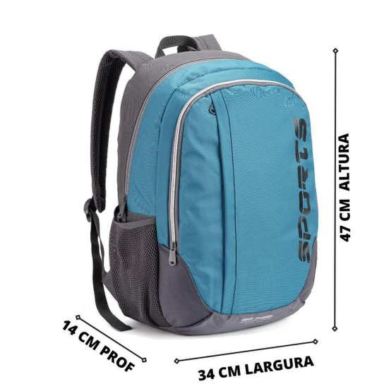 Mochila Esportiva Escolar Casual Básica Costas Resistente