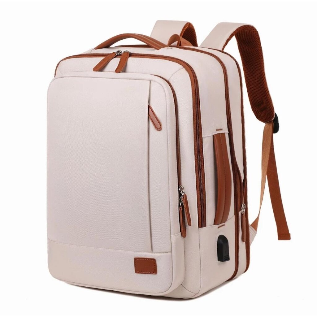 Mochila Executiva Expansível Notebook Slim Faculdade Trabalho Viagem Reforçada com Porta USB 15,6''