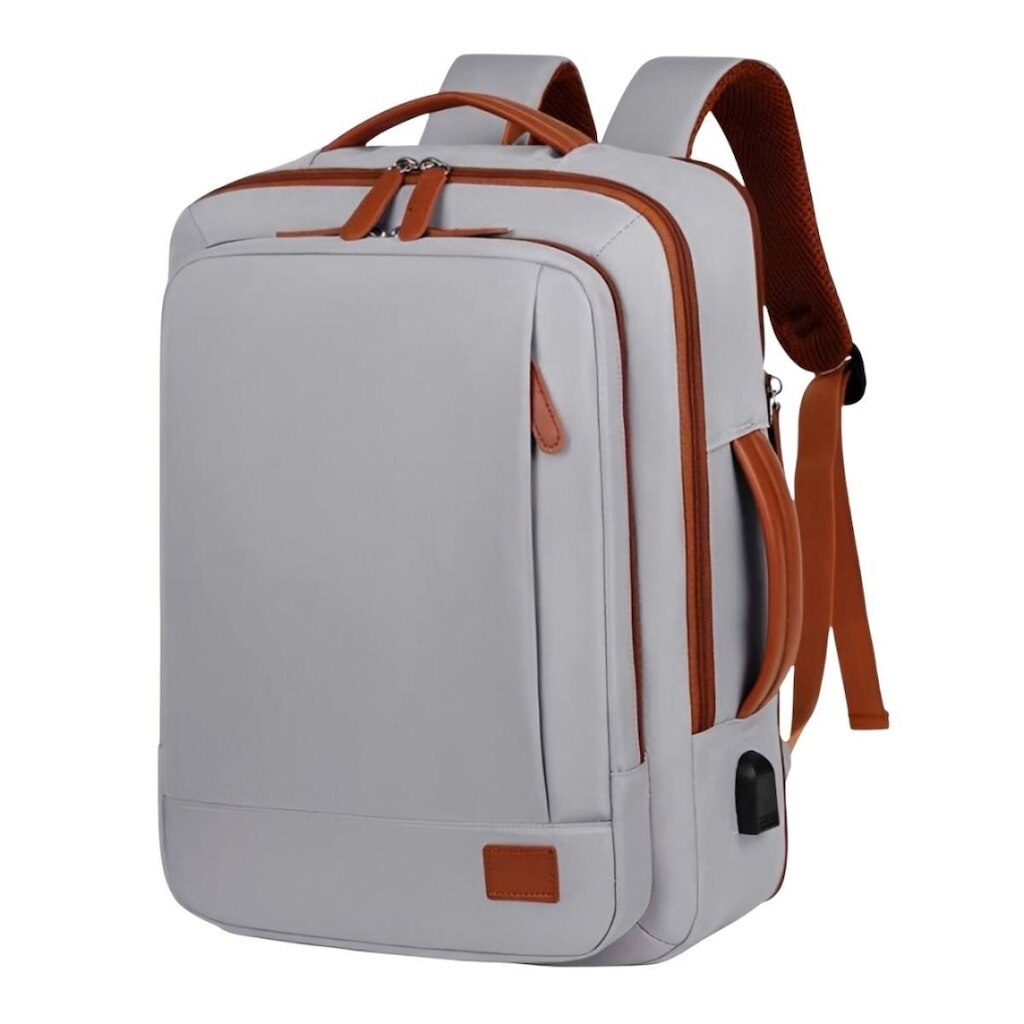 Mochila Executiva Expansível Notebook Slim Faculdade Trabalho Viagem Reforçada com Porta USB 15,6''